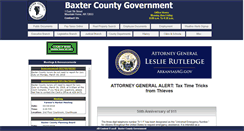 Desktop Screenshot of baxtercounty.org